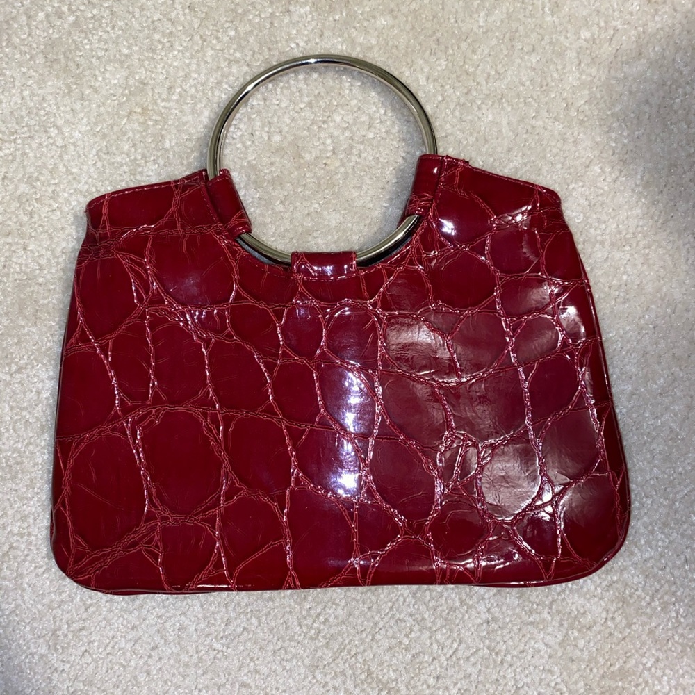 Red Snakeskin Purse